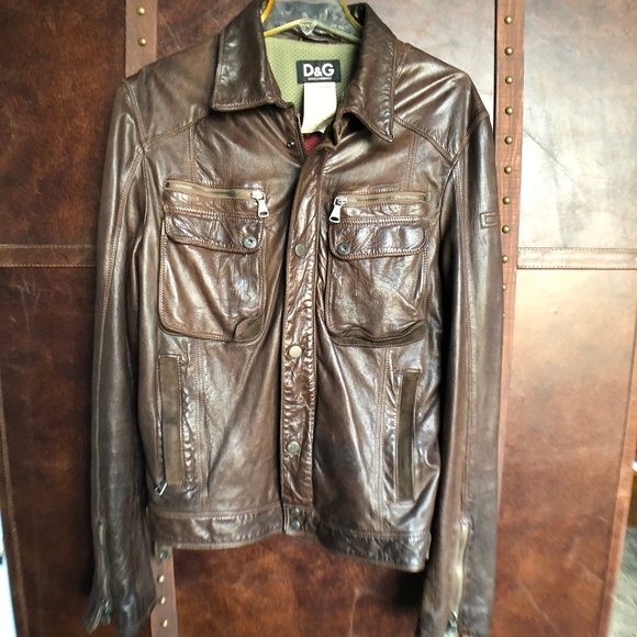 Pretty epic D&G vintage leather jacket